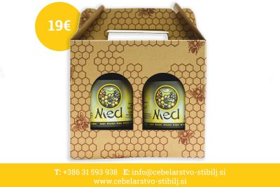 2x med po izbiri v darilni embalaži 